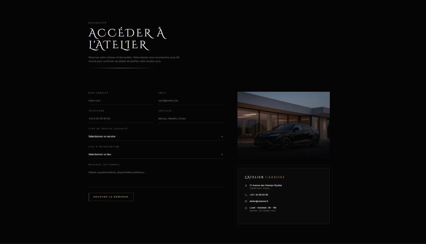 Site vitrine pour un Detaillant automobile - Services Automobile, aperçu 5 du site vitrine, création site web Mons | Digitalova